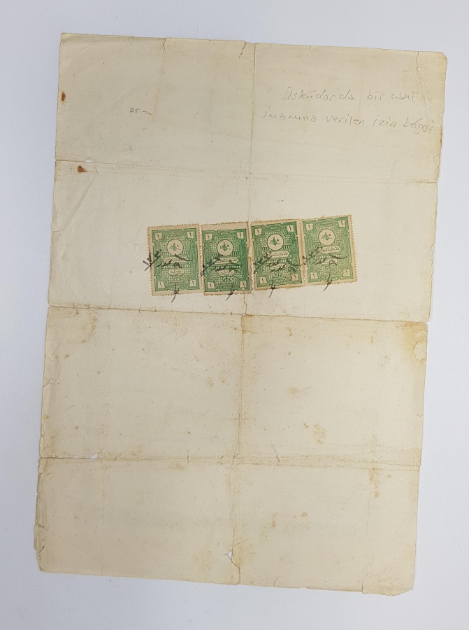 OSMANLICA MÜNAKAHAT İZİNNAMESİ 