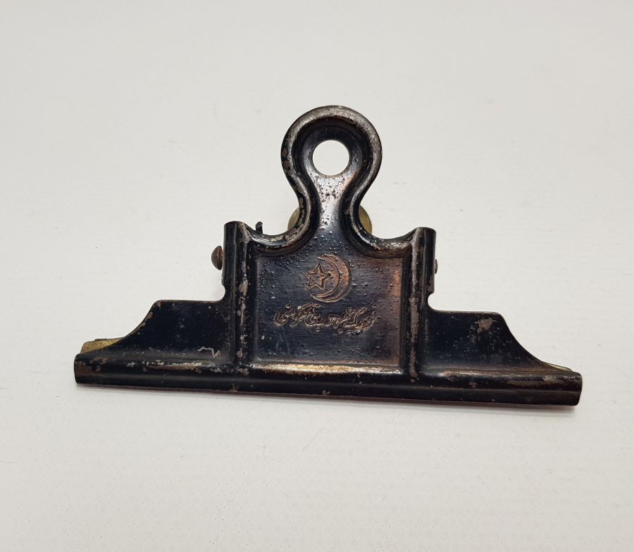 OSMANLICA TÜRKİYE CUMHURİYETİ HÜKÜMETİ YAZILI KAĞIT KISKACI 