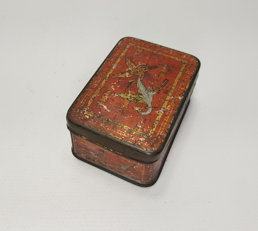 OSMANLICA YAZILI TENEKE KUTU 