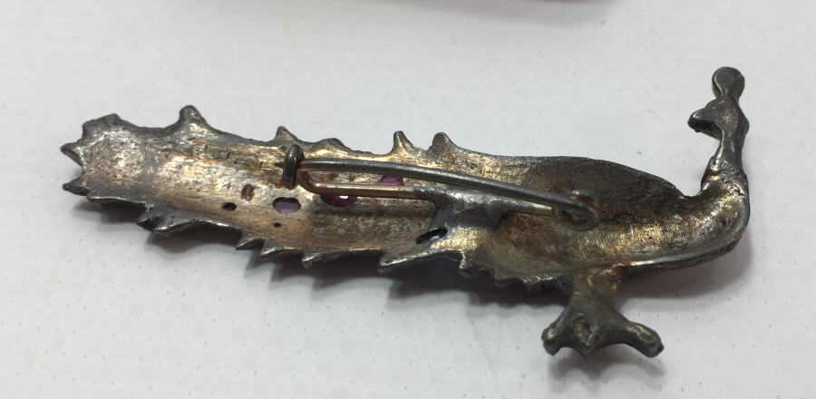 ÖZEL YAPIM ELMAS VE YAKUT TAŞLI TAVUS KUŞU FORMUNDA BROŞ