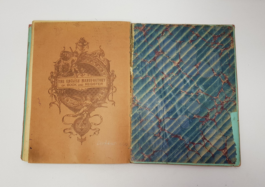 SULTAN ABDÜLHAMİD HAN TUĞRALI VE AY YILDIZ BAYRAK CİLTLİ DEFTER