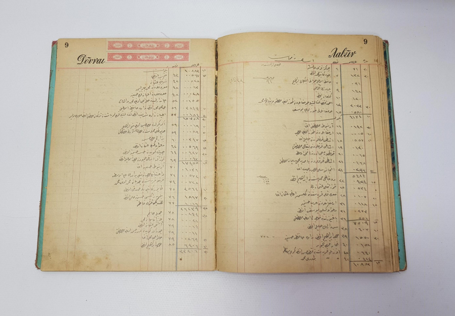 SULTAN ABDÜLHAMİD HAN TUĞRALI VE AY YILDIZ BAYRAK CİLTLİ DEFTER