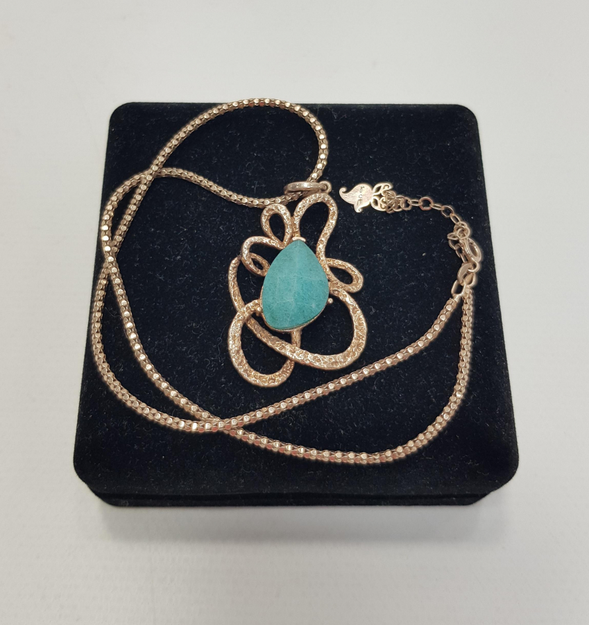 YEŞİM TAŞLI DİZAYN KOLYE 