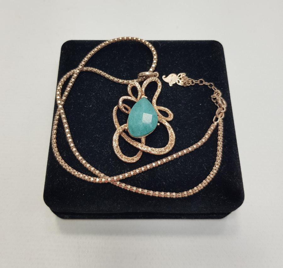 YEŞİM TAŞLI DİZAYN KOLYE 