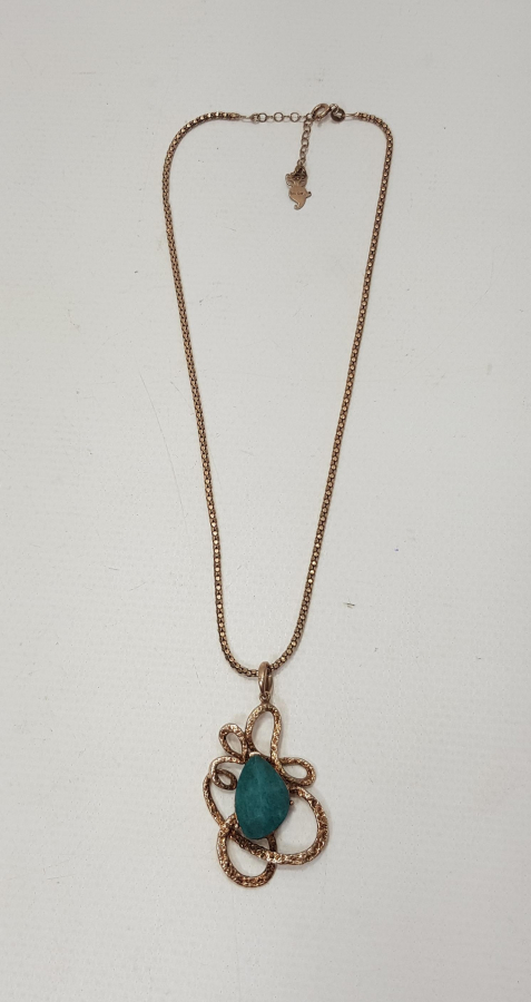 YEŞİM TAŞLI DİZAYN KOLYE 