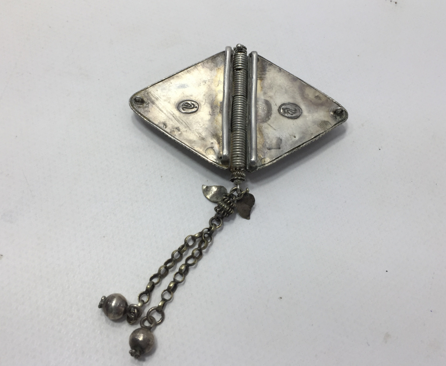 OSMANLI DÖNEMİ ARKASI USTA DAMGALI GÜMÜŞ KEMER TOKASI