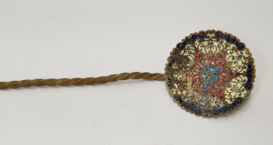 OSMANLI DÖNEMİ MİNELİ VE TOMBAK İŞÇİLİKLİ MACUN KAŞIĞI