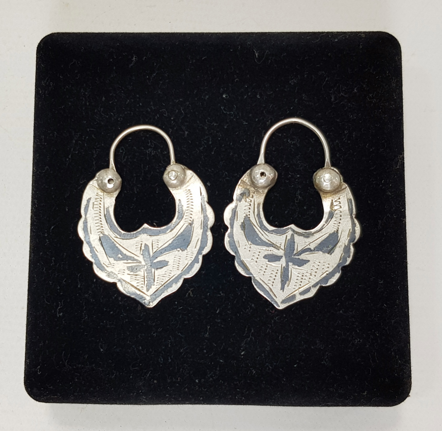 OSMANLI DÖNEMİ SAVATLI GÜMÜŞ VAN İŞİ KÜPE