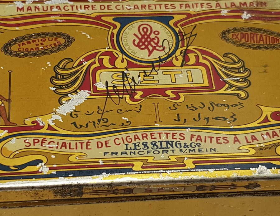 OSMANLI DÖNEMİ ÜZERİ OSMANLICA YAZILI TÜTÜN TABAKASI