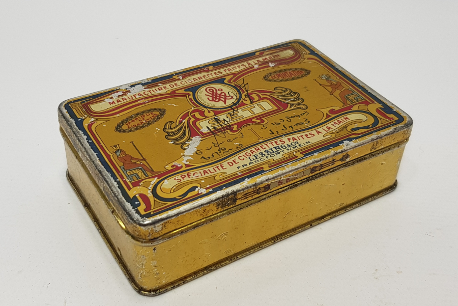 OSMANLI DÖNEMİ ÜZERİ OSMANLICA YAZILI TÜTÜN TABAKASI