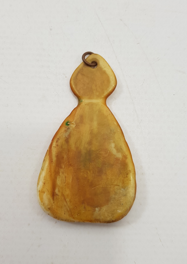 OSMANLI DÖNEMİ KEMİKTEN MAMÜL BEKTAŞİ İŞİ KOLYE UCU 