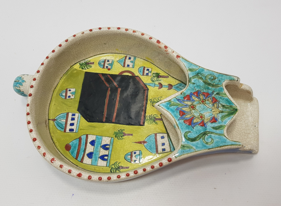 KÜTAHYA İŞİ KABE MOTİFLİ KAHVE SOĞUDANI