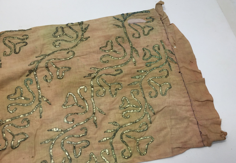 OSMANLI DÖNEMİ TELKIRMA İŞÇİLİKLİ YASTIK YÜZÜ