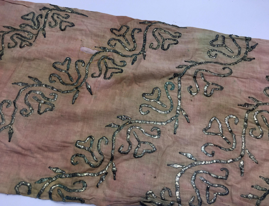 OSMANLI DÖNEMİ TELKIRMA İŞÇİLİKLİ YASTIK YÜZÜ