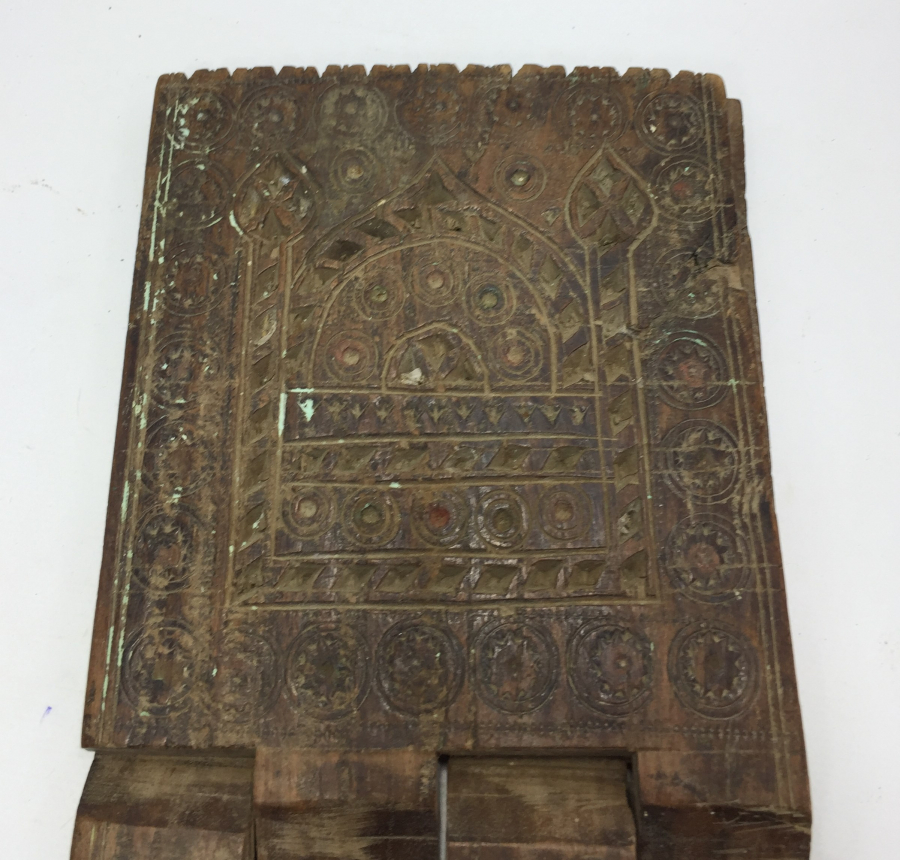 OSMANLI DÖNEMİ ÜZERİ YAZILI EL OYMA RAHLE