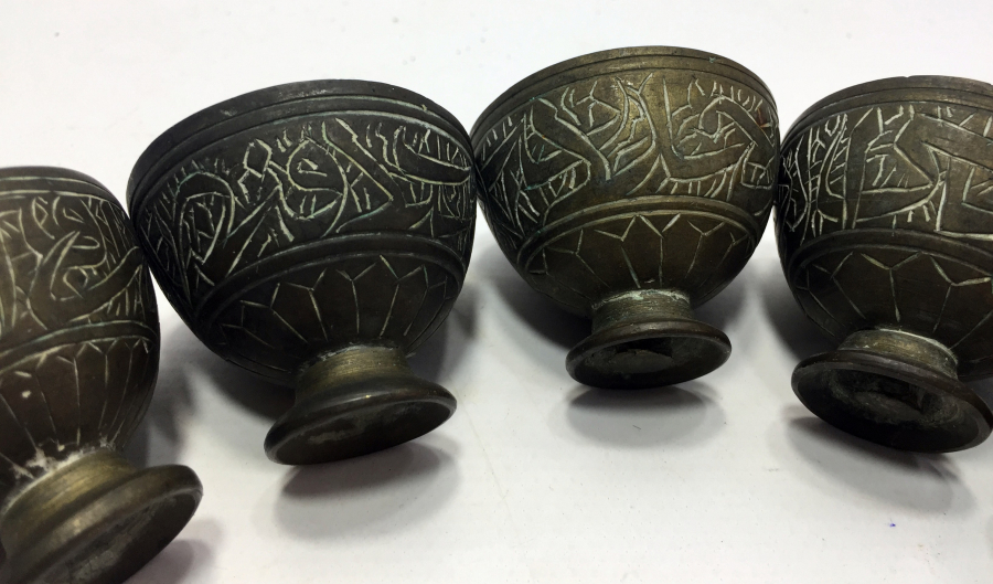 ÜZERİ BEYİT YAZILI OSMANLI DÖNEMİ 5 ADET FİNCAN ZARFI