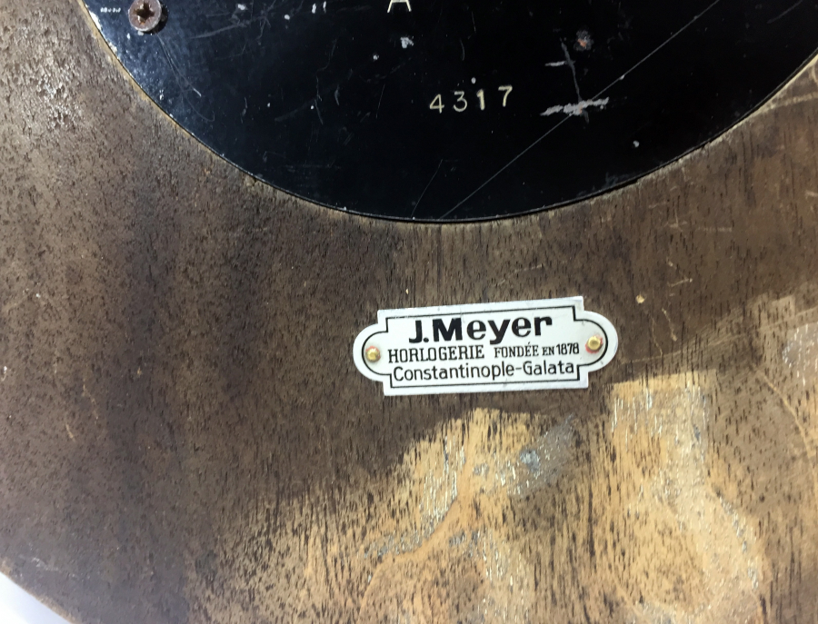 OSMANLI DÖNEMİ ARKASI YAZILI ÇOK NADİR ZENİTH BANKA SAATİ