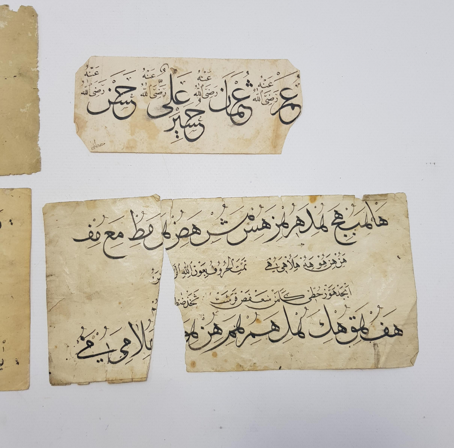 OSMANLI DÖNEMİ ÜÇ ADET EL YAZMA MEŞK 