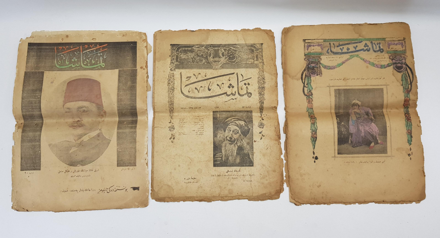 OSMANLICA ÜÇ ADET TEMAŞA DERGİSİ