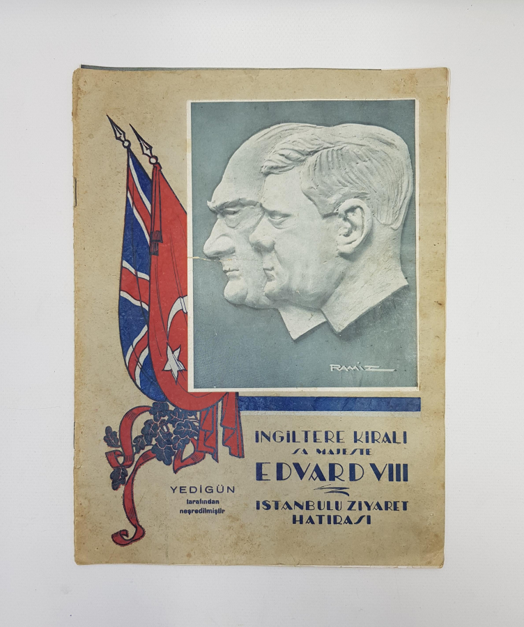 1936 İNGİLTERE KRALI EDWARD'IN İSTANBUL ZİYARETİ HATIRASI 