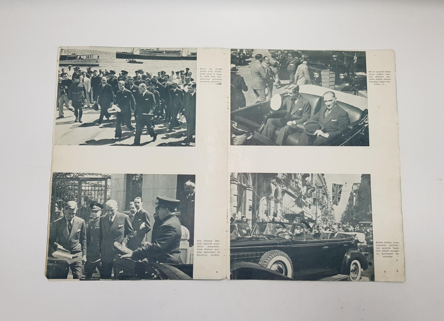 1936 İNGİLTERE KRALI EDWARD'IN İSTANBUL ZİYARETİ HATIRASI 