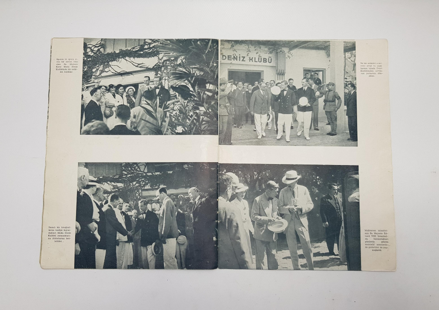 1936 İNGİLTERE KRALI EDWARD'IN İSTANBUL ZİYARETİ HATIRASI 