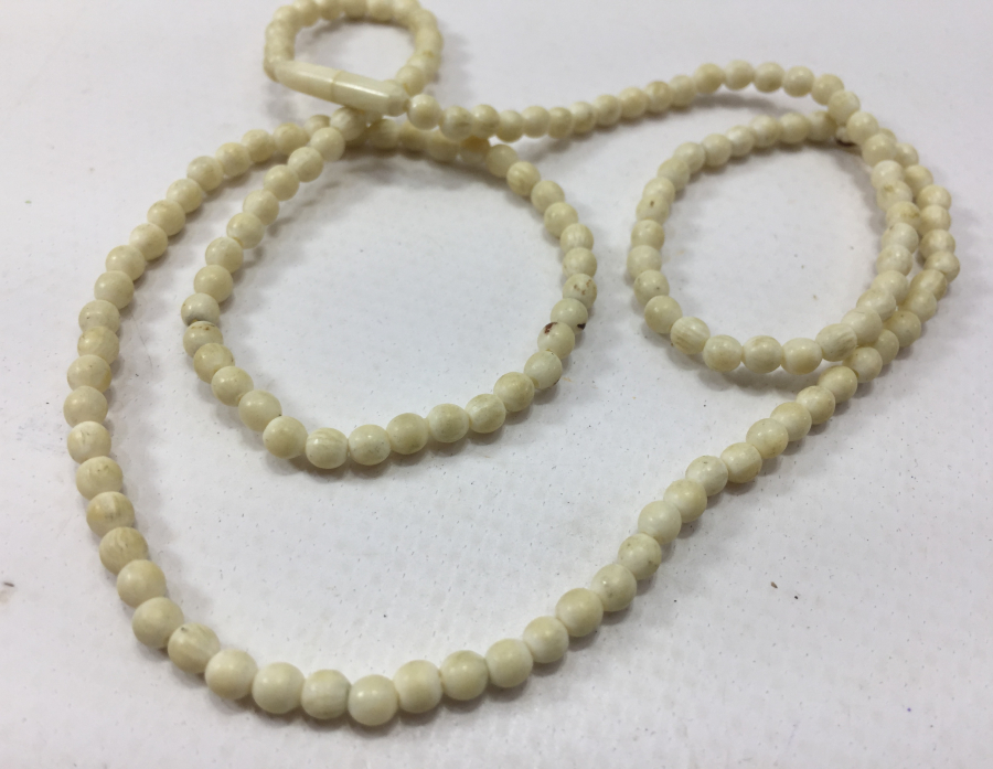 OSMANLI DÖNEMİ FİL DİŞİNDEN MAMUL KOLYE