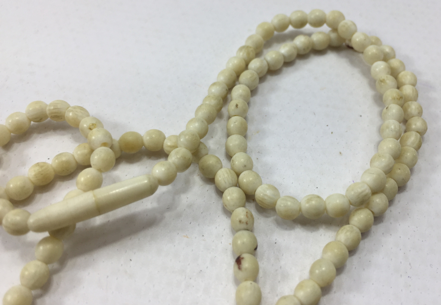 OSMANLI DÖNEMİ FİL DİŞİNDEN MAMUL KOLYE