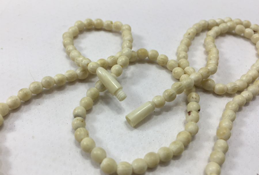 OSMANLI DÖNEMİ FİL DİŞİNDEN MAMUL KOLYE