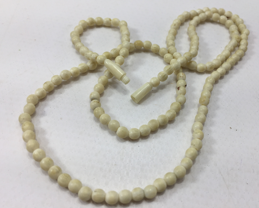 OSMANLI DÖNEMİ FİL DİŞİNDEN MAMUL KOLYE