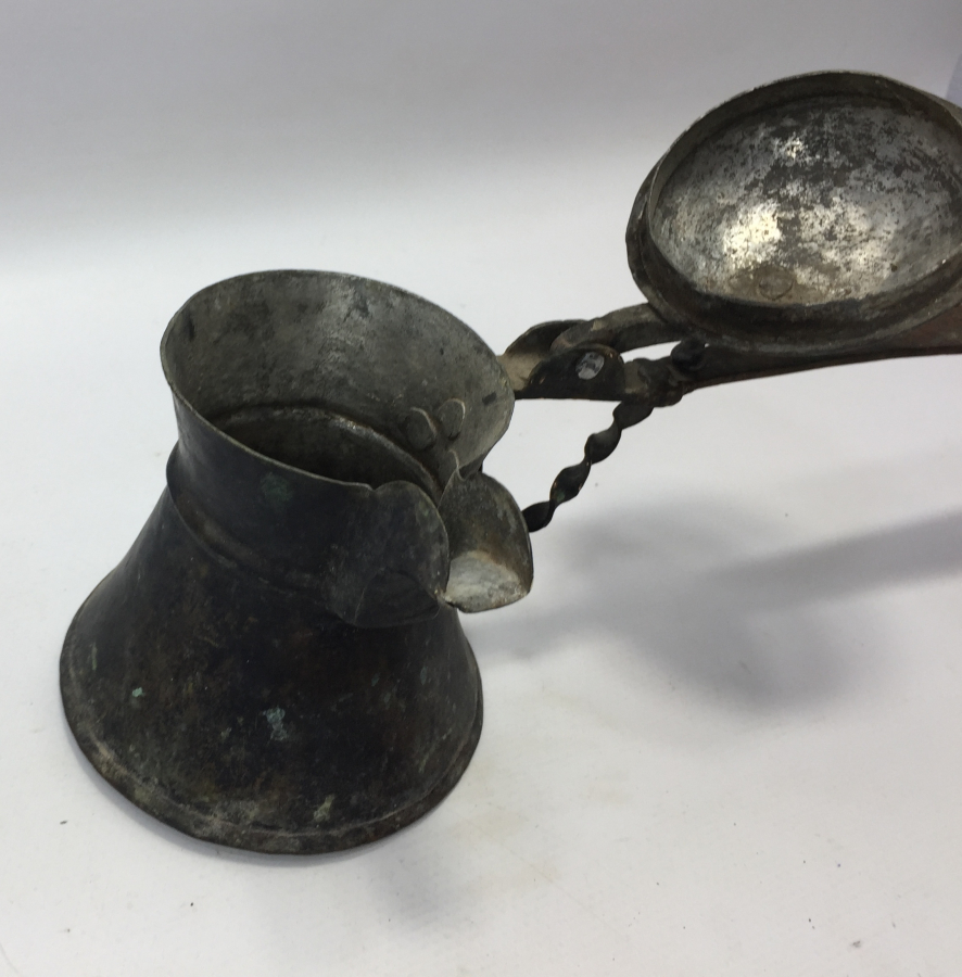 OSMANLI DÖNEMİ KAHVECİ İŞİ NADİR FORMDA CEZVE