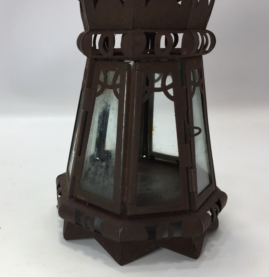 OSMANLI DÖNEMİ NADİR FORMDA TESTERE İŞÇİLİKLİ KANDİL - MUMLUK