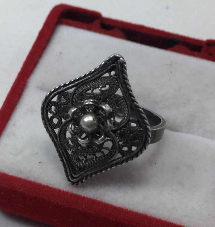 TELKARİ İŞÇİLİKLİ GÜMÜŞ YÜZÜK