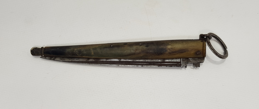 1. DÜNYA SAVAŞI CAN KARDASH YAZILI BOYNUZ SAPLI KAMA