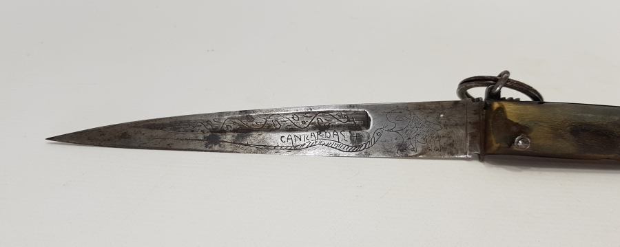 1. DÜNYA SAVAŞI CAN KARDASH YAZILI BOYNUZ SAPLI KAMA