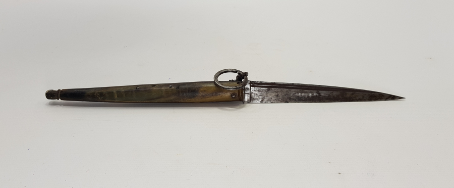 1. DÜNYA SAVAŞI CAN KARDASH YAZILI BOYNUZ SAPLI KAMA