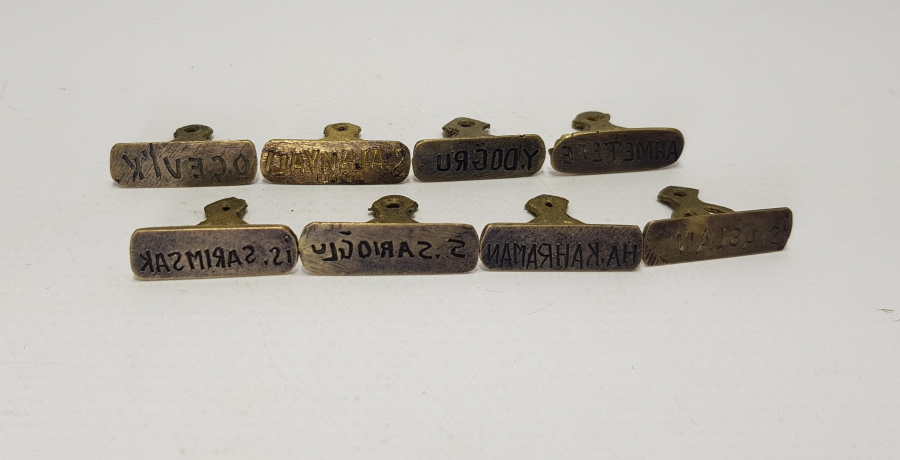 8 ADET ŞAHIS MÜHÜRÜ 