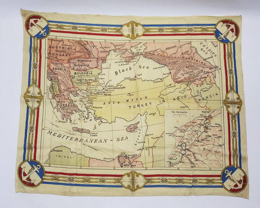 ÇANAKKALE SAVAŞI HATIRA MENDİL - ÇOK NADİR 