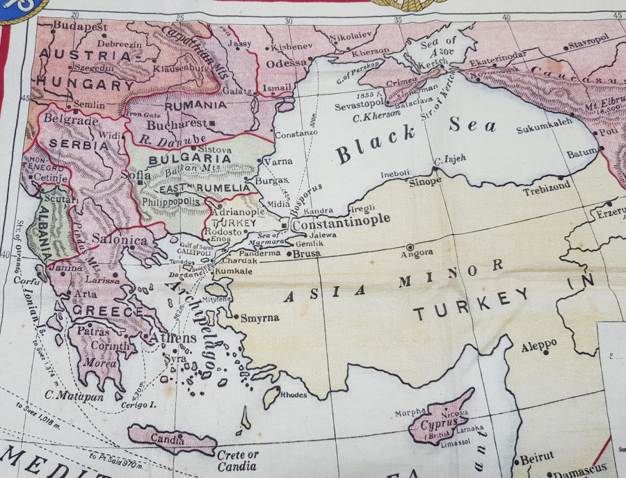 ÇANAKKALE SAVAŞI HATIRA MENDİL - ÇOK NADİR 