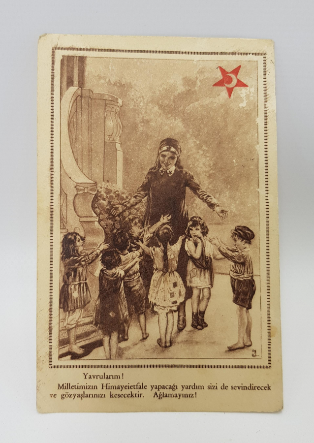 HİMAYE-İ ETFAL CEMİYETİ NADİR KARTPOSTAL