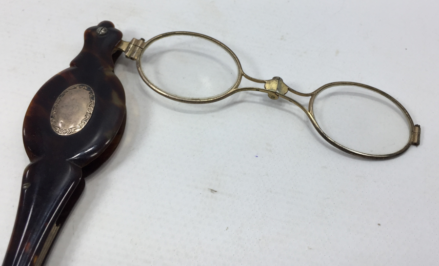 OSMANLI DÖNEMİ BAĞA ÜZERİ ALTINLI NADİR GÖZLÜK