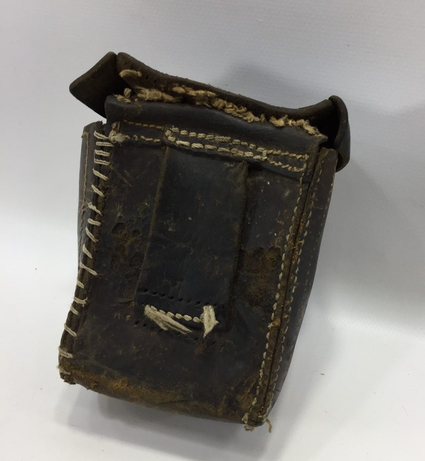 OSMANLI DÖNEMİ DERİDEN MAMUL ASKER İŞİ MAVZER KÜTÜKLÜĞÜ