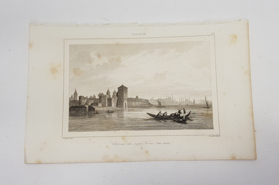 OSMANLI DÖNEMİ GRAVÜR: YEDİKULE SURLARI 