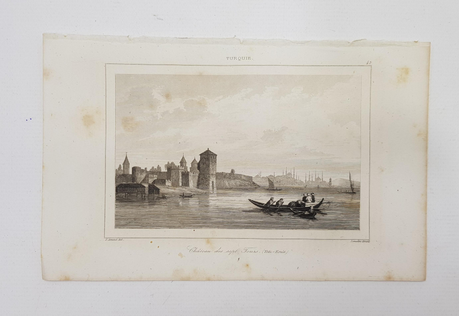 OSMANLI DÖNEMİ GRAVÜR: YEDİKULE SURLARI 