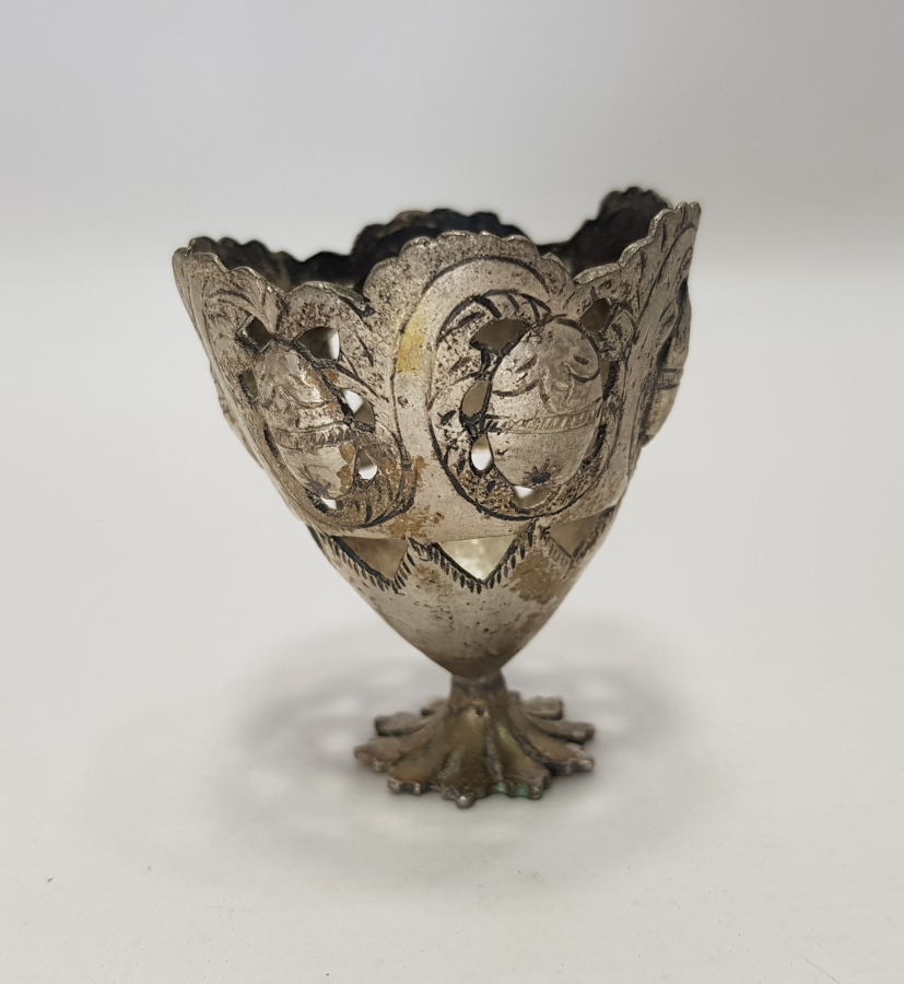 OSMANLI DÖNEMİ GÜMÜŞ FİNCAN ZARFI 