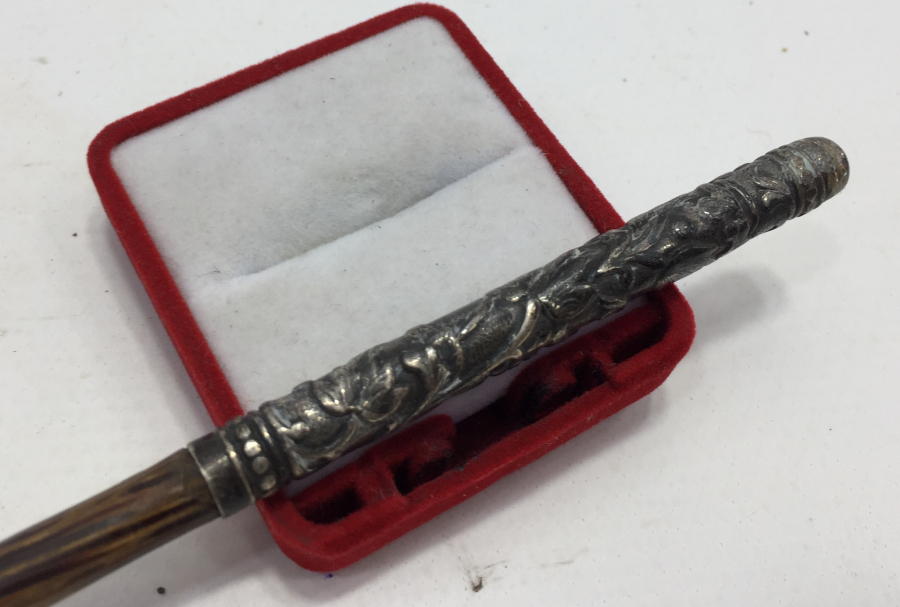 OSMANLI DÖNEMİ GÜMÜŞ SAPLI OKUMA ÇUBUĞU