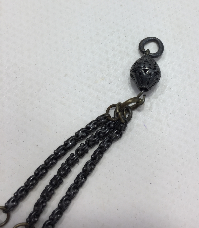 OSMANLI DÖNEMİ GÜMÜŞ TESBİH PÜSKÜLÜ