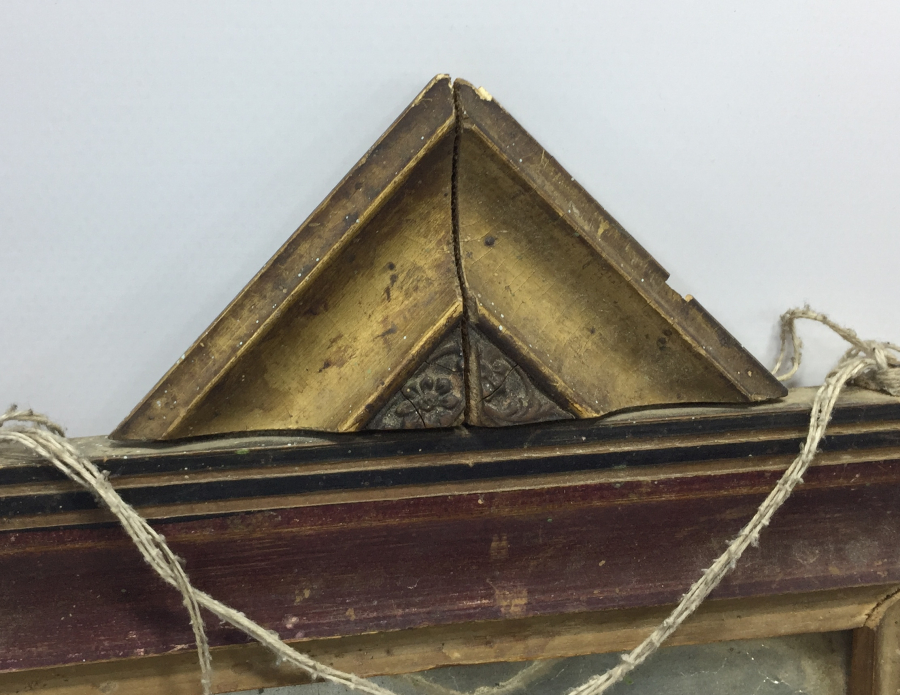 OSMANLI DÖNEMİ İŞLEMELİ TAŞ AYNALI GELİN AYNASI