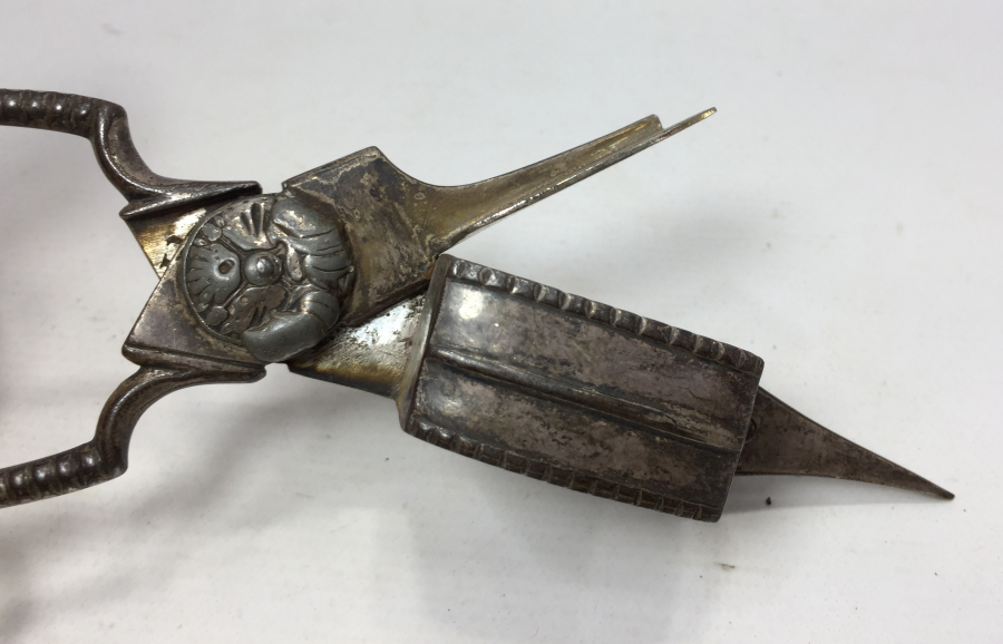 OSMANLI DÖNEMİ NADİR FORMDA MUM MAKASI