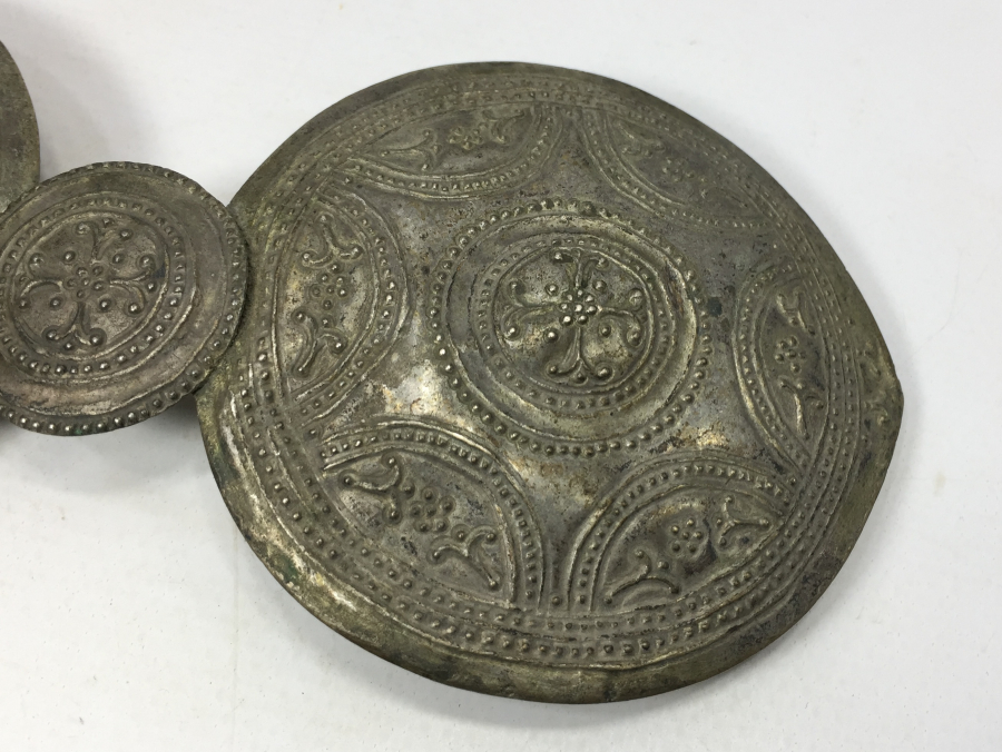 OSMANLI DÖNEMİ NADİR RUM İŞİ GÜMÜŞ GELİN KEMERİ TOKASI